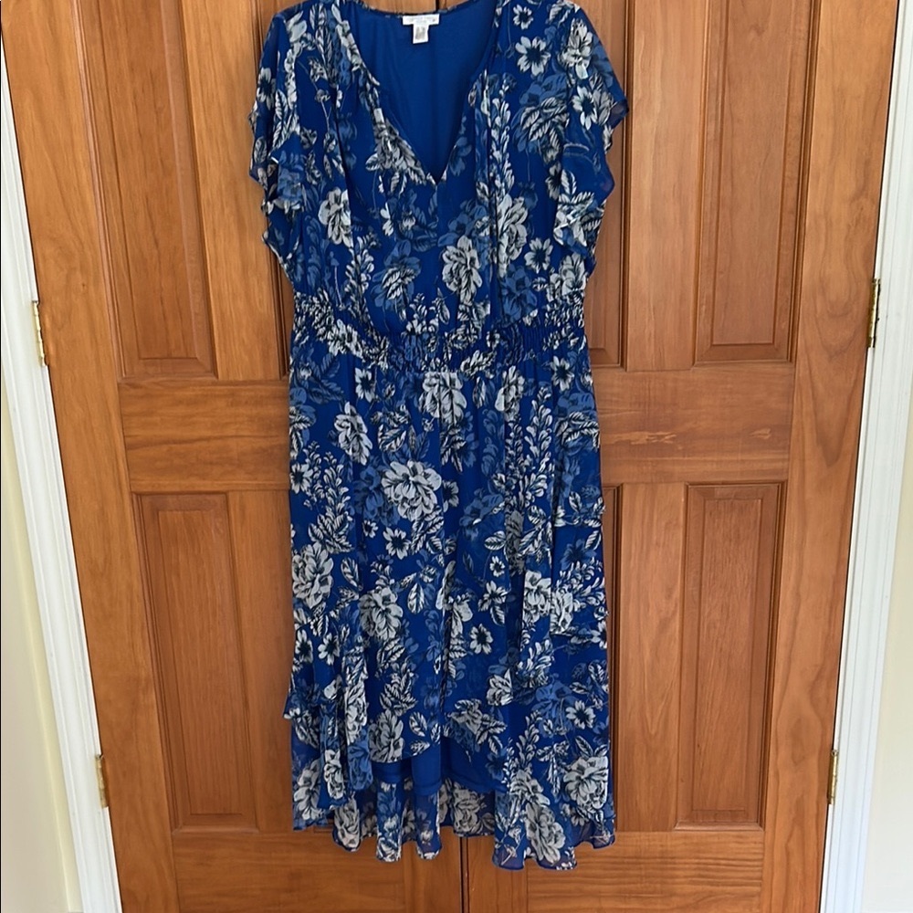 Floral Blue Dress
